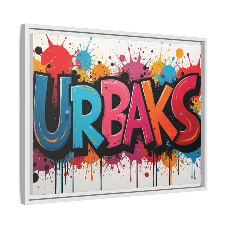 Canvas Wall Art  urban graffiti style with bold and colorful splatters - Image 79