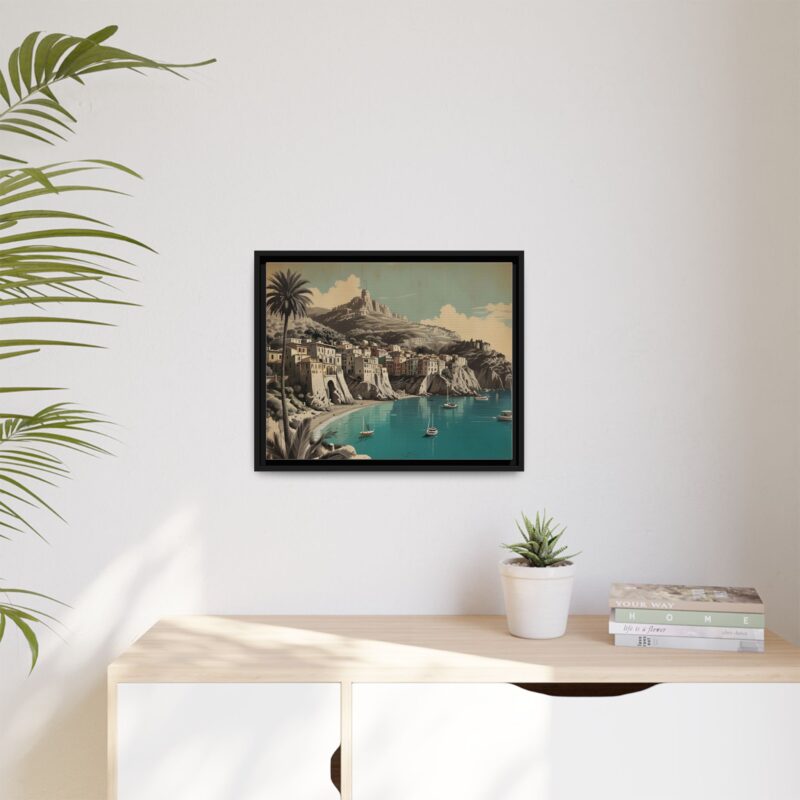 Retro Italian Riviera Travel Poster with Bold Typography Wall Art - Image 17