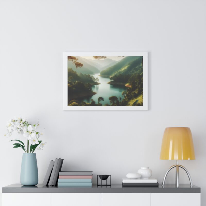 Mountain Majesty: Canvas Wall Art of a Peaceful Stream and River for Living Room and Office Décor" - Image 55