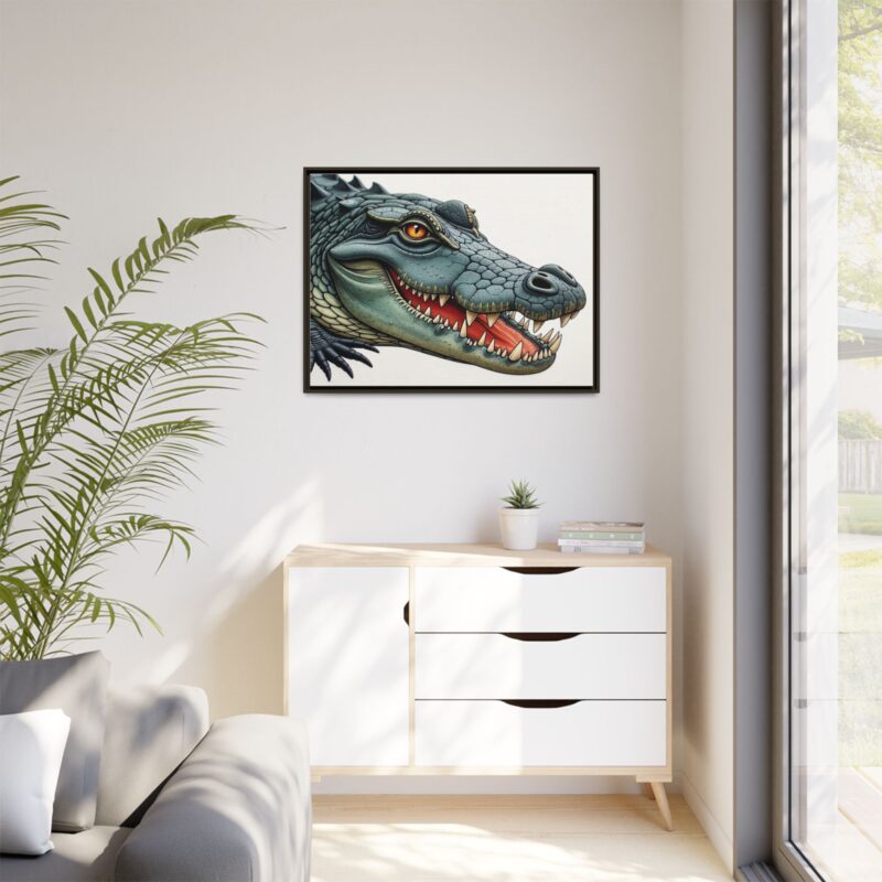 Canvas Print - Alligator Head Close-Up - Image 105