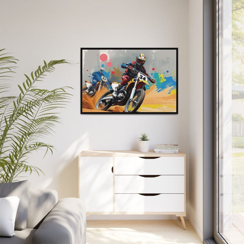 Canvas Wall Art Motocross Rider - Image 4