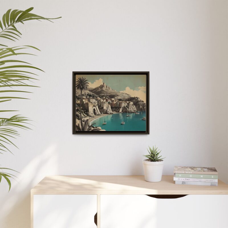 Retro Italian Riviera Travel Poster with Bold Typography Wall Art - Image 65