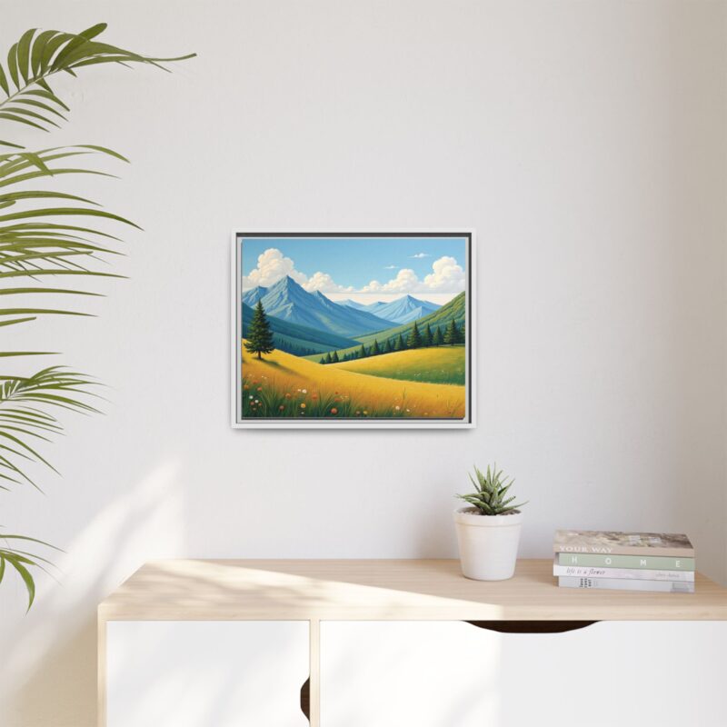 Canvas Prints - Impasto Landscapes: Textured Mountains, Fields, Water - Image 72