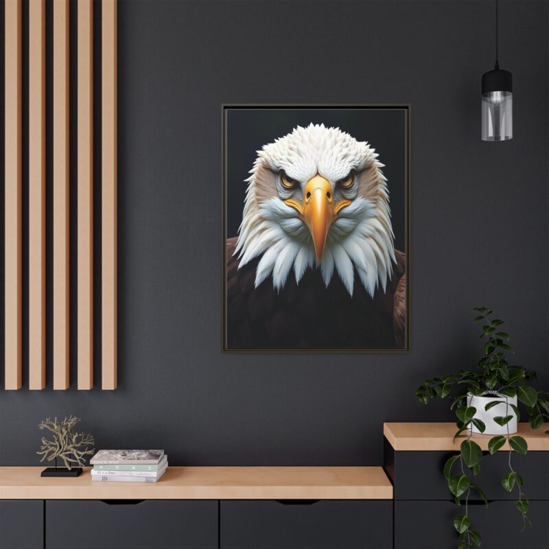 Canvas Art Print on Intense Stare of the Bald Eagle - Image 81