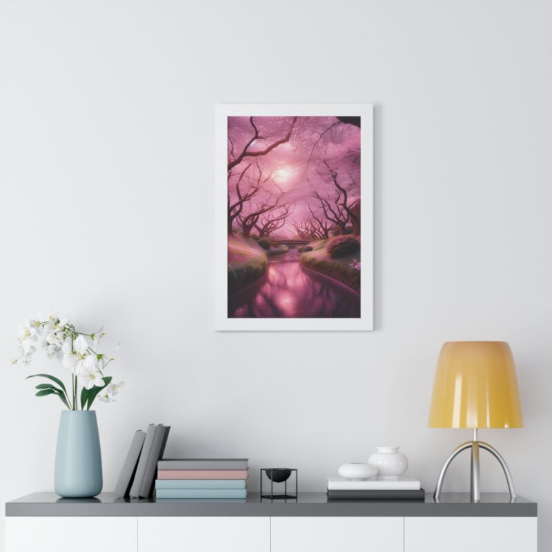 Serene Elegance: Cherry Blossoms  - Canvas Wall Art for Your Living Room and Office Décor" - Image 47