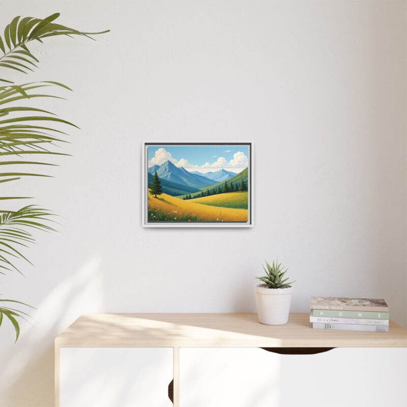 Canvas Prints - Impasto Landscapes: Textured Mountains, Fields, Water - Image 64