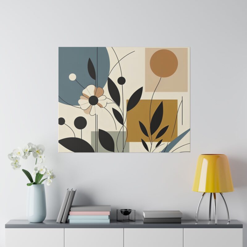 Pop Floral Abstract art on Canvas A Bold and Vibrant Statement - Image 65
