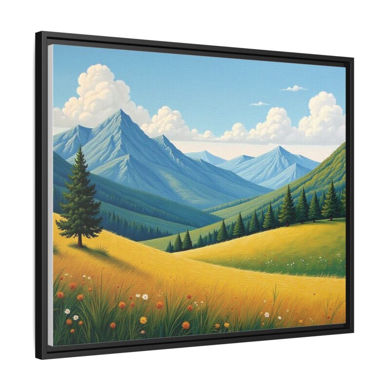 Canvas Prints - Impasto Landscapes: Textured Mountains, Fields, Water - Image 123