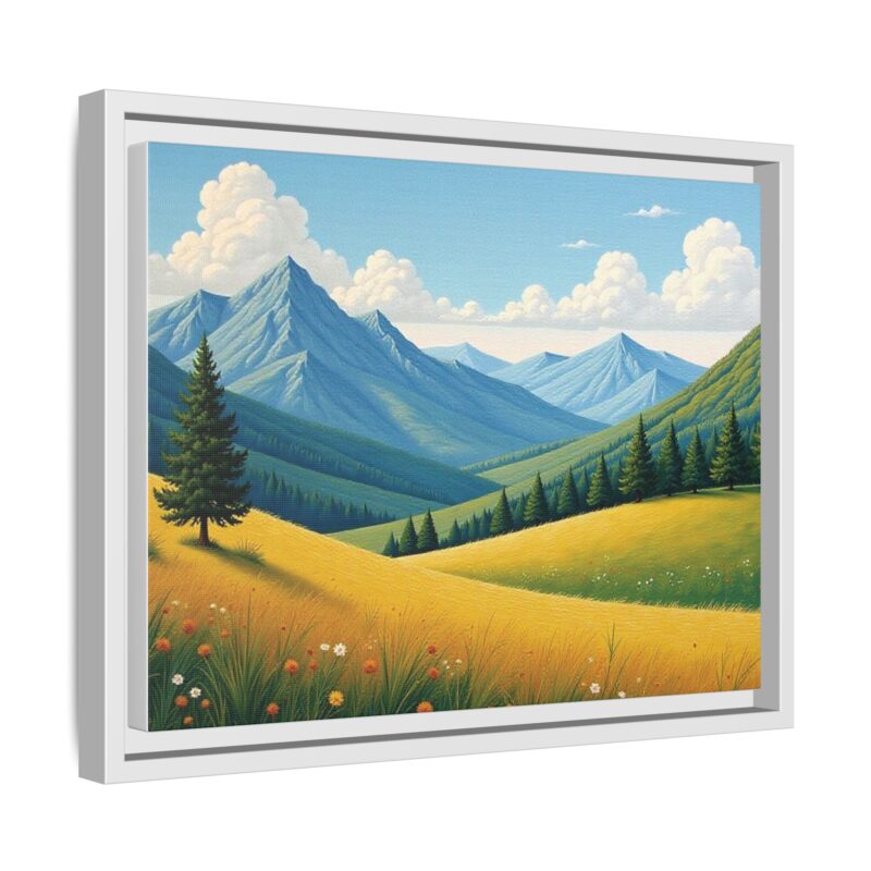 Canvas Prints - Impasto Landscapes: Textured Mountains, Fields, Water - Image 63