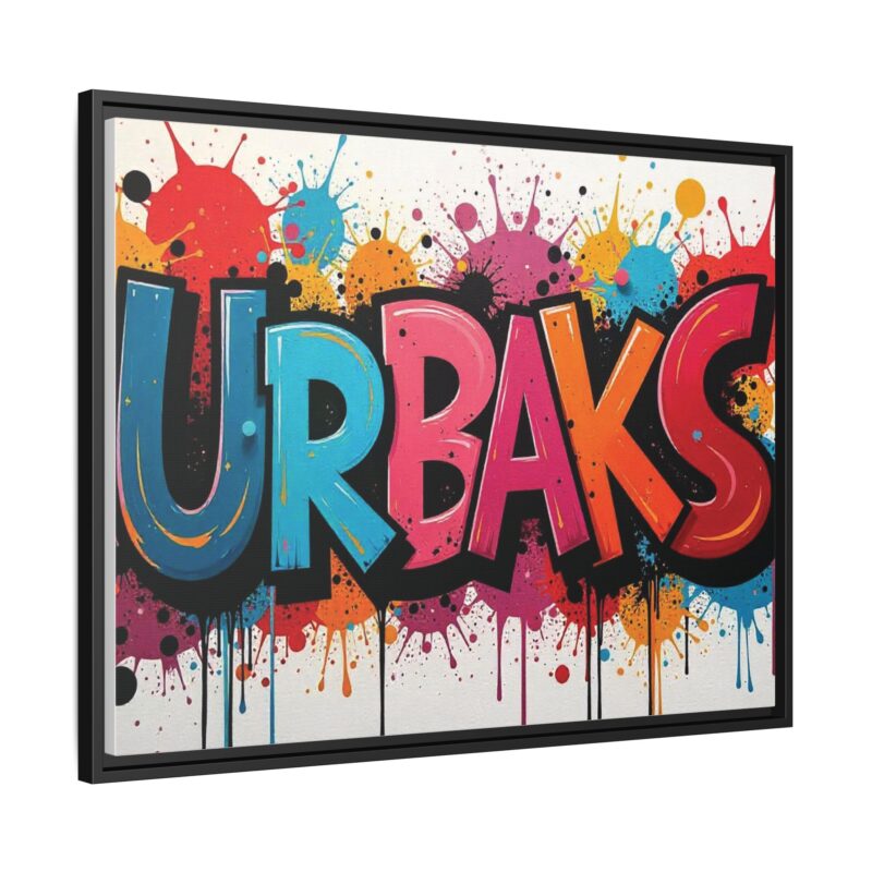 Canvas Wall Art  urban graffiti style with bold and colorful splatters - Image 31