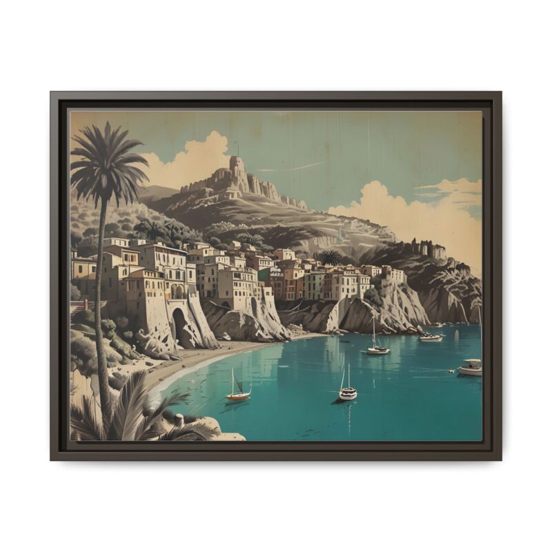 Retro Italian Riviera Travel Poster with Bold Typography Wall Art - Image 66