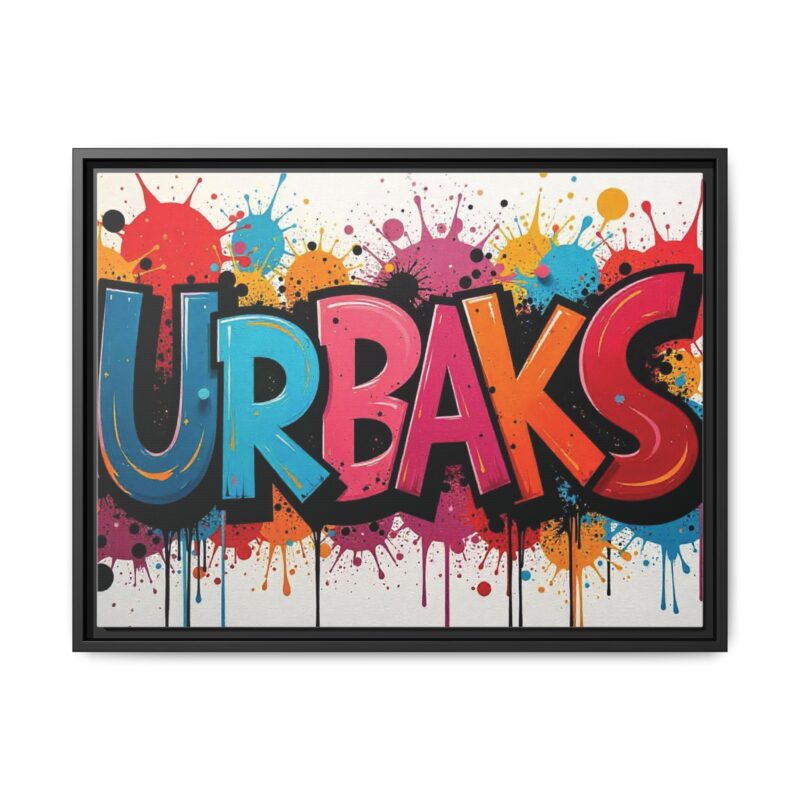 Canvas Wall Art  urban graffiti style with bold and colorful splatters - Image 22