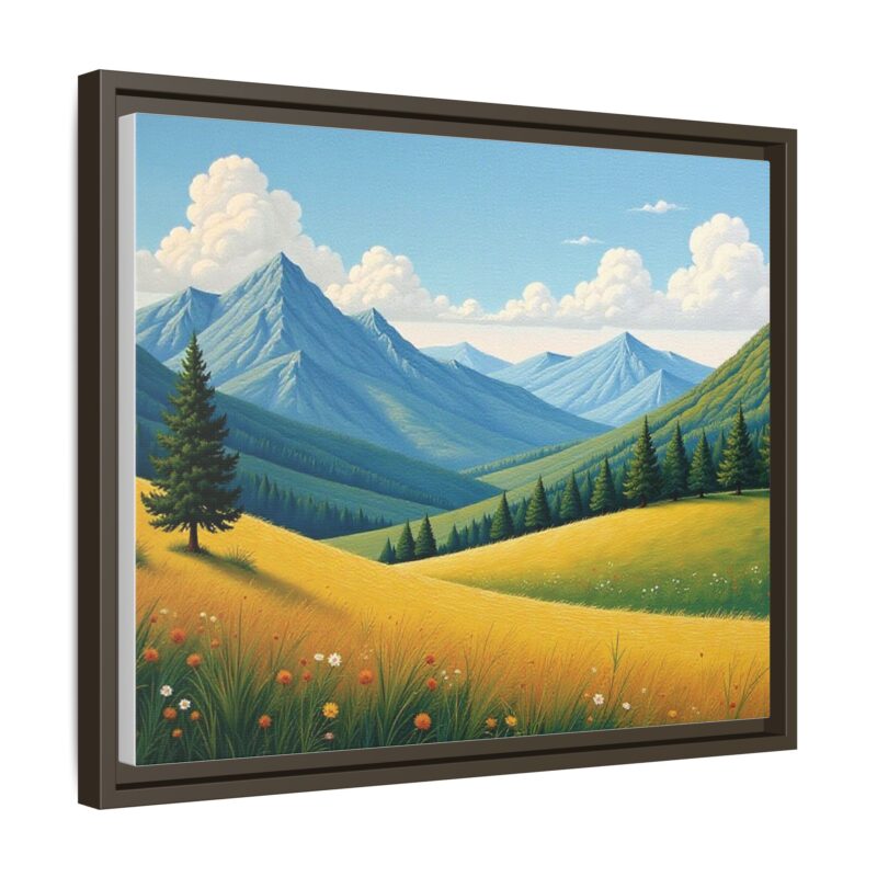 Canvas Prints - Impasto Landscapes: Textured Mountains, Fields, Water - Image 67