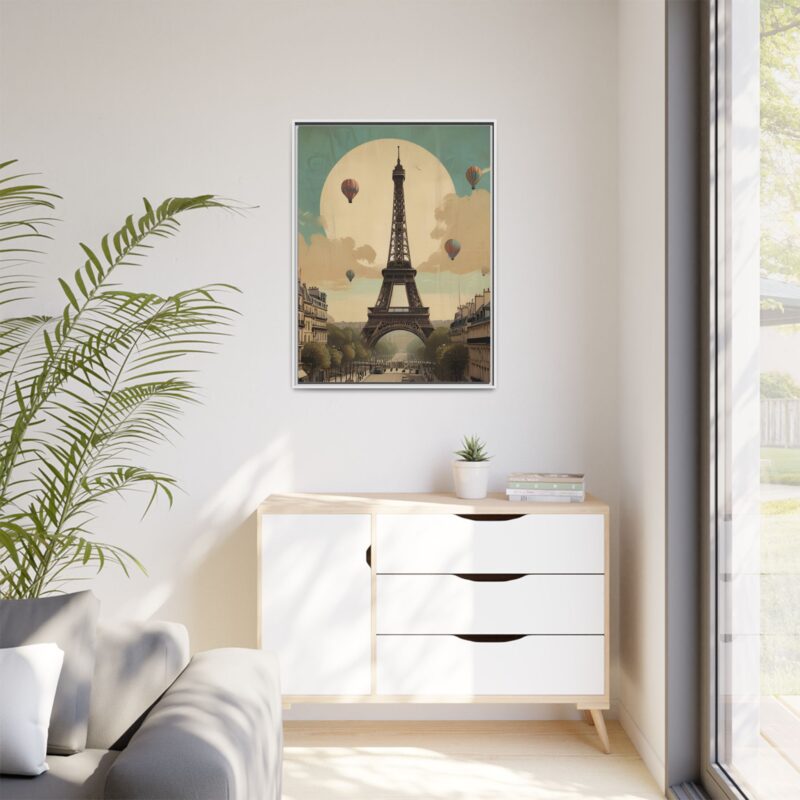 Romantic Vintage Paris Canvas Art Nouveau Typography - Image 79