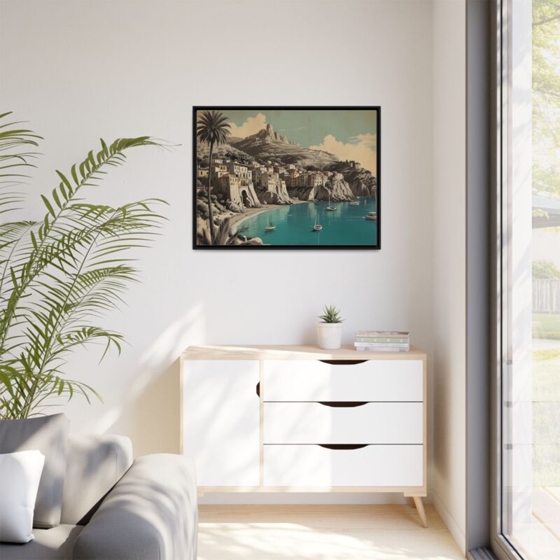 Retro Italian Riviera Travel Poster with Bold Typography Wall Art - Image 33