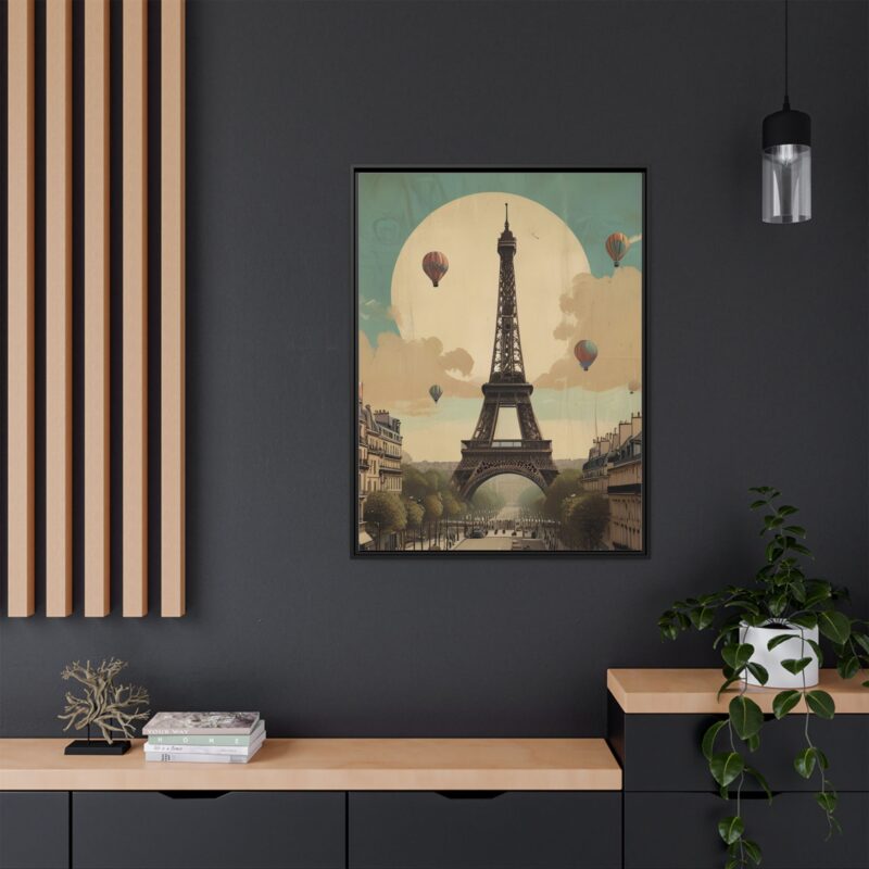 Romantic Vintage Paris Canvas Art Nouveau Typography - Image 24