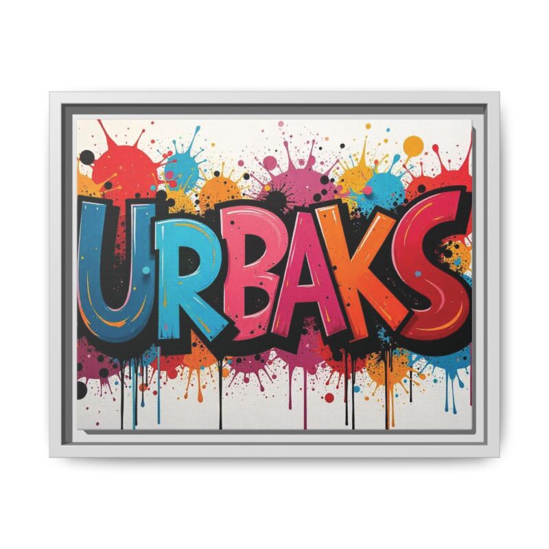 Canvas Wall Art  urban graffiti style with bold and colorful splatters - Image 54