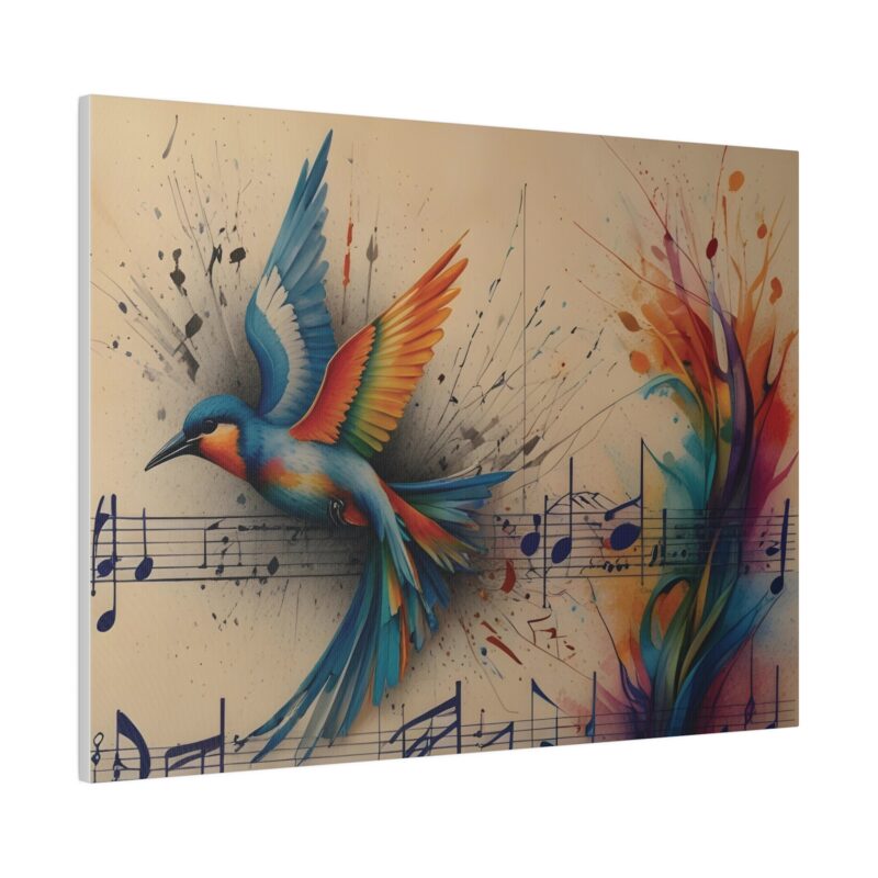 Canvas Wall Art - Minimalist Bird and Music Art: Perfect for Nature Lovers - Image 19