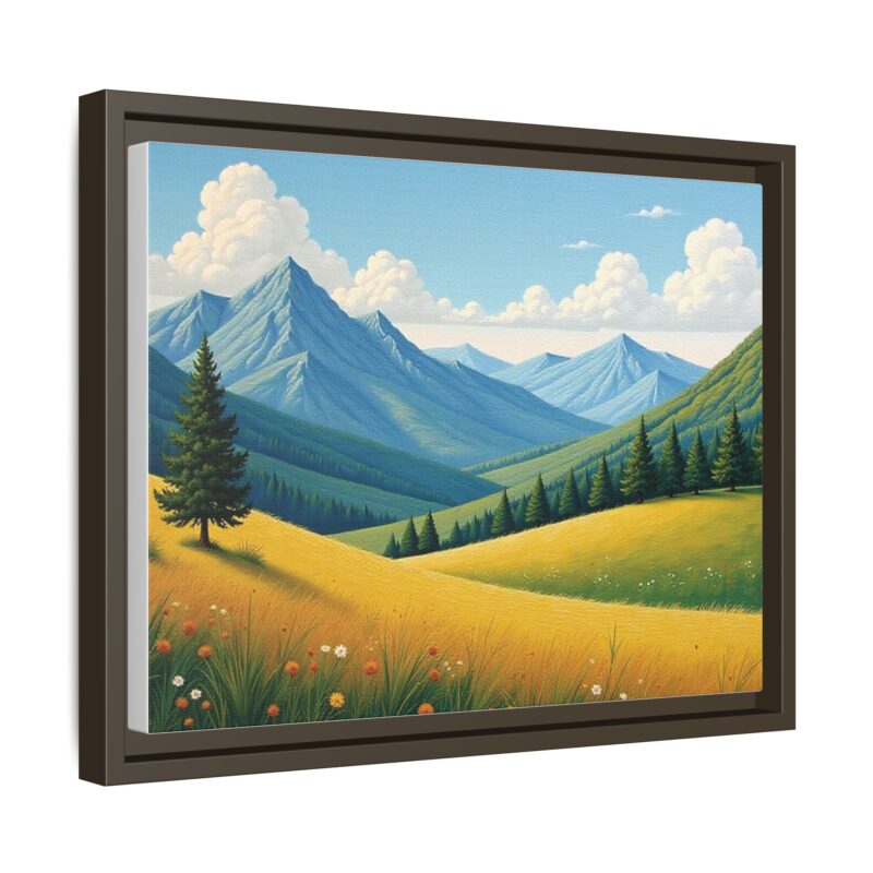 Canvas Prints - Impasto Landscapes: Textured Mountains, Fields, Water - Image 59
