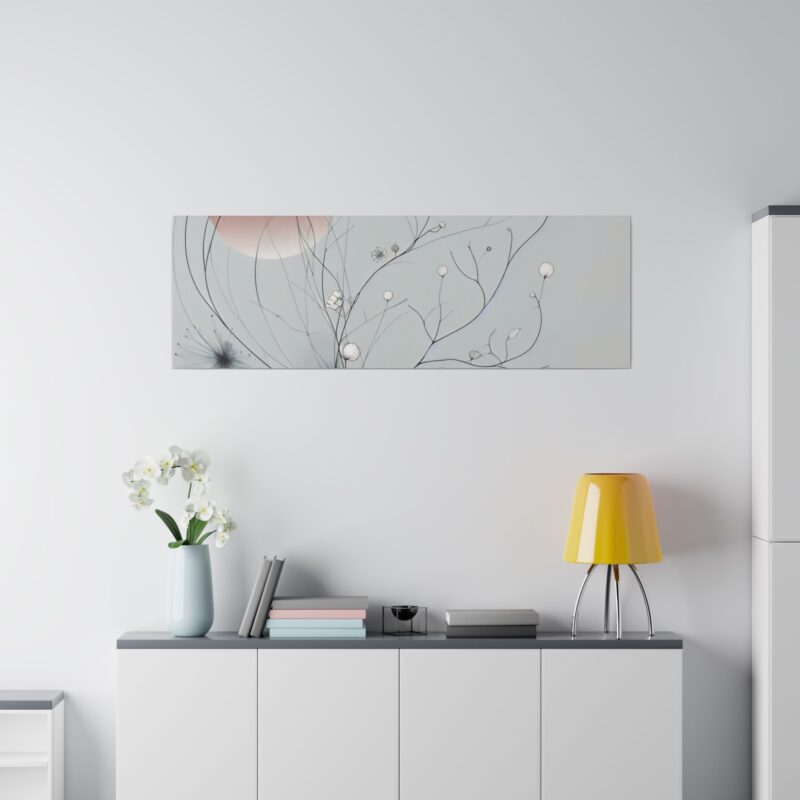 Serenity in Bloom: Japanese Floral Abstract Wall Art - Image 75