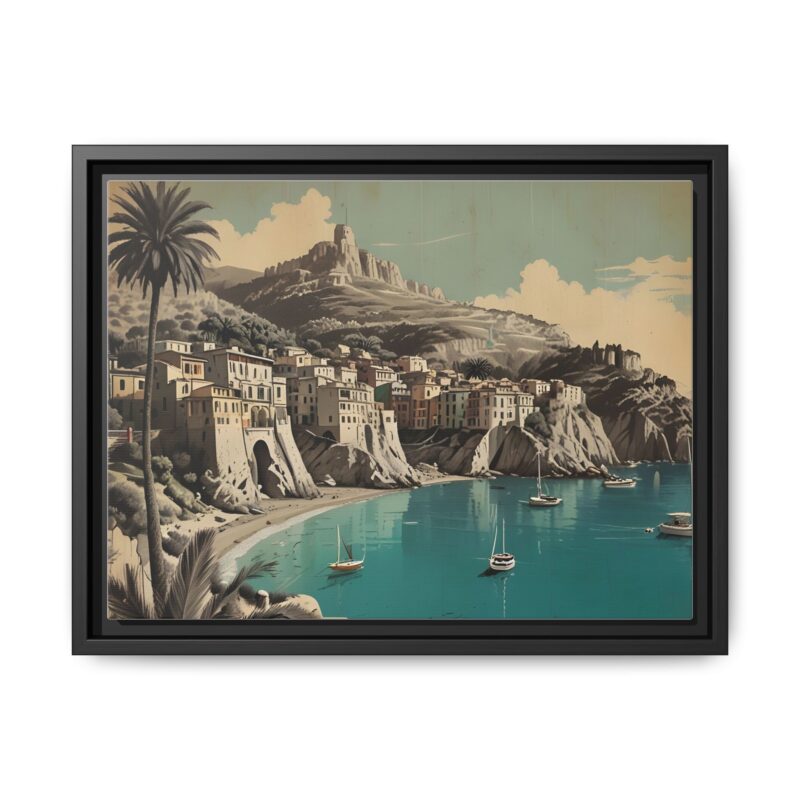 Retro Italian Riviera Travel Poster with Bold Typography Wall Art - Image 14