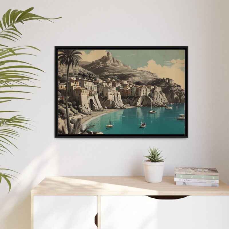 Retro Italian Riviera Travel Poster with Bold Typography Wall Art - Image 29