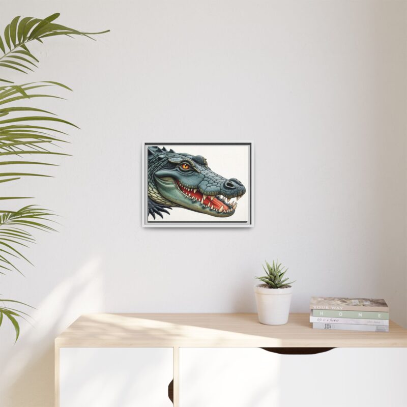 Canvas Print - Alligator Head Close-Up - Image 61