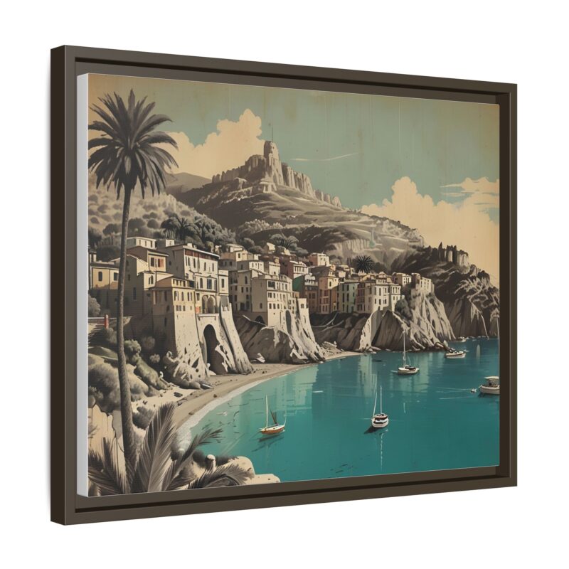 Retro Italian Riviera Travel Poster with Bold Typography Wall Art - Image 67