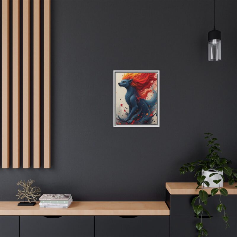 Matte Canvas, Framed  Joyful Chaos: Vibrant Colors and Energetic Expression of Happiness - Image 72
