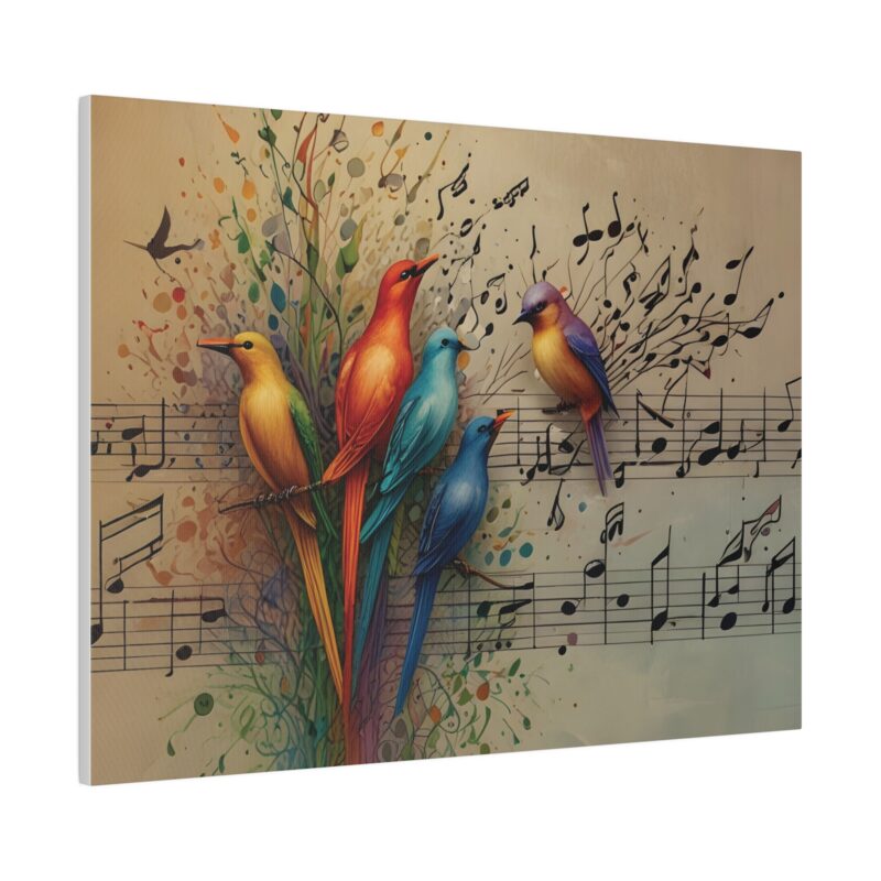 Canvas Wall Art Birds Music Harmony Abstract Design - Image 19