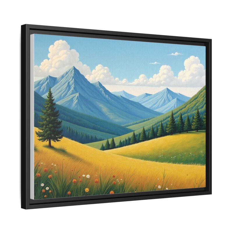 Canvas Prints - Impasto Landscapes: Textured Mountains, Fields, Water - Image 23