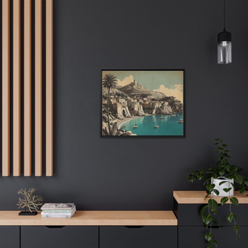 Retro Italian Riviera Travel Poster with Bold Typography Wall Art - Image 124