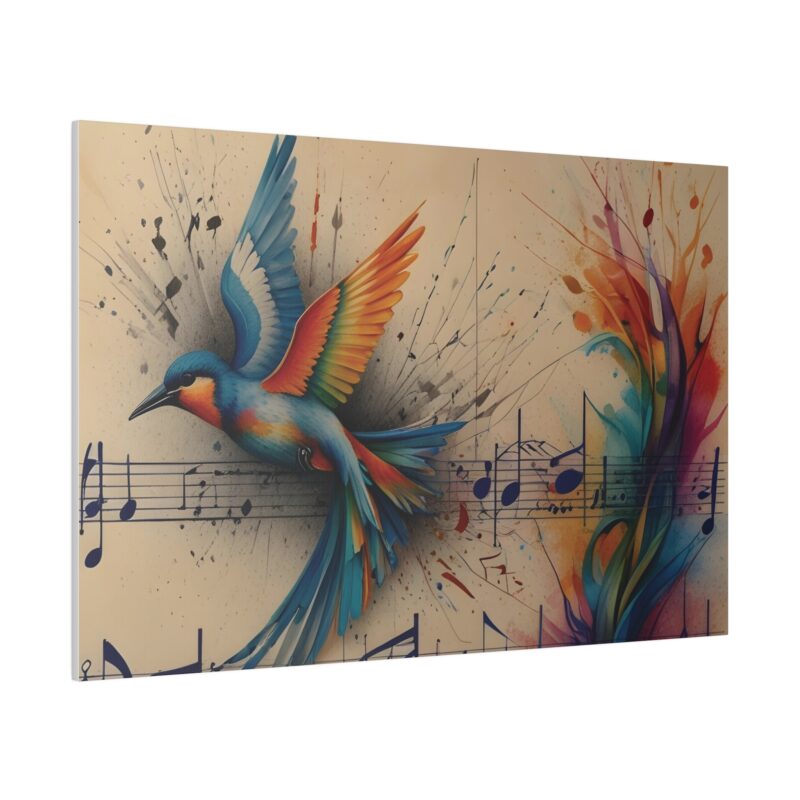 Canvas Wall Art - Minimalist Bird and Music Art: Perfect for Nature Lovers - Image 31