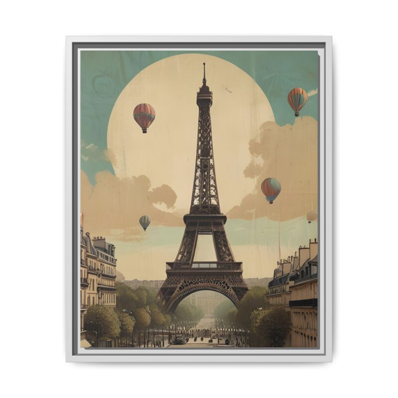 Romantic Vintage Paris Canvas Art Nouveau Typography - Image 53