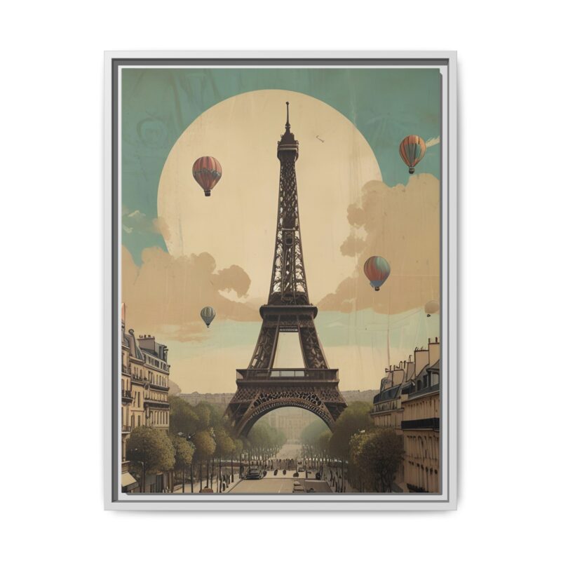 Romantic Vintage Paris Canvas Art Nouveau Typography - Image 61