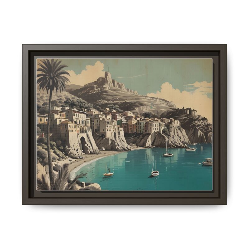 Retro Italian Riviera Travel Poster with Bold Typography Wall Art - Image 42