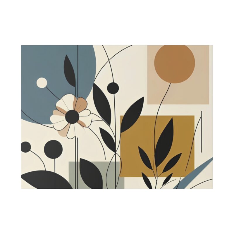 Pop Floral Abstract art on Canvas A Bold and Vibrant Statement - Image 34