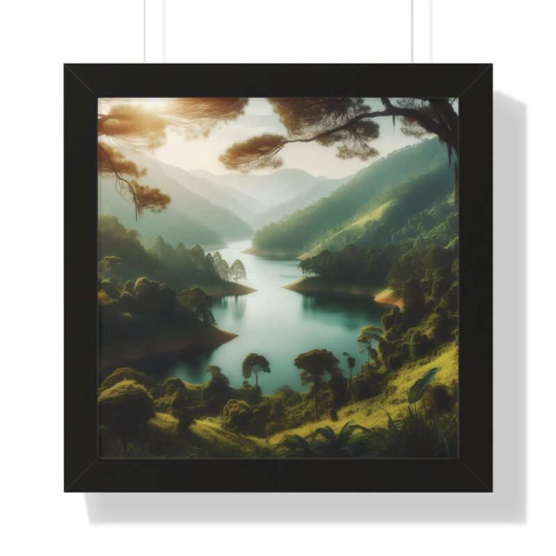 Mountain Majesty: Canvas Wall Art of a Peaceful Stream and River for Living Room and Office Décor" - Image 5
