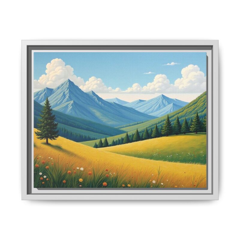Canvas Prints - Impasto Landscapes: Textured Mountains, Fields, Water - Image 54