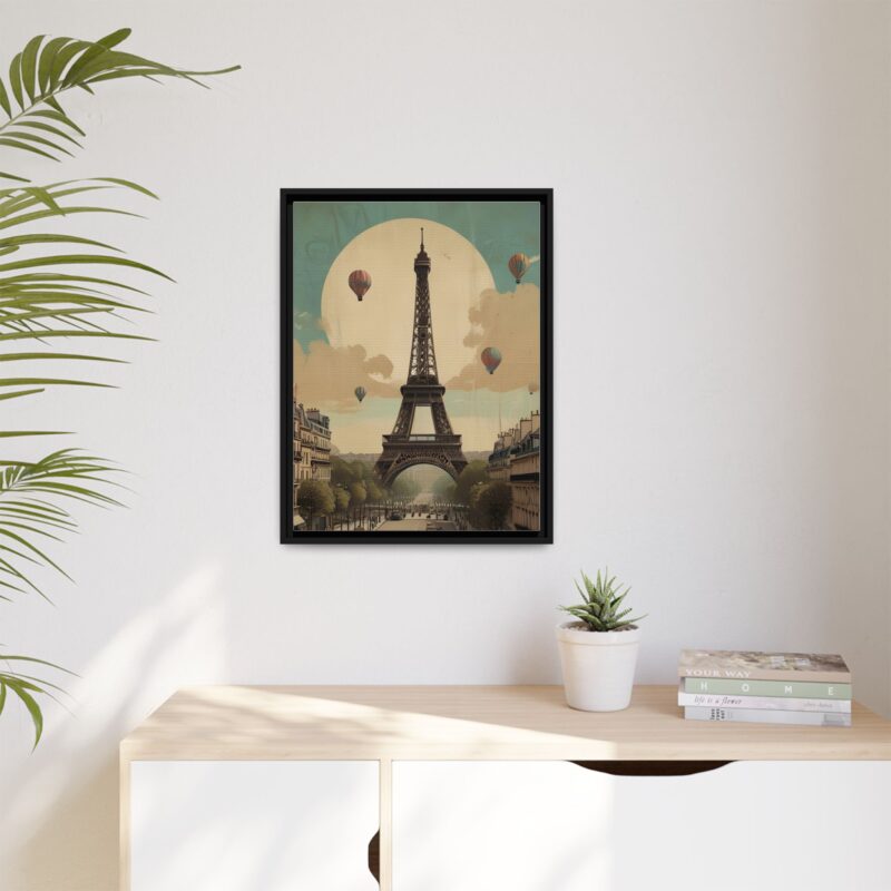 Romantic Vintage Paris Canvas Art Nouveau Typography - Image 15