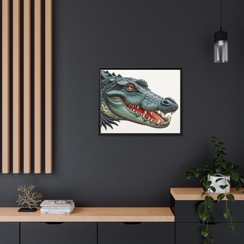 Canvas Print - Alligator Head Close-Up - Image 124