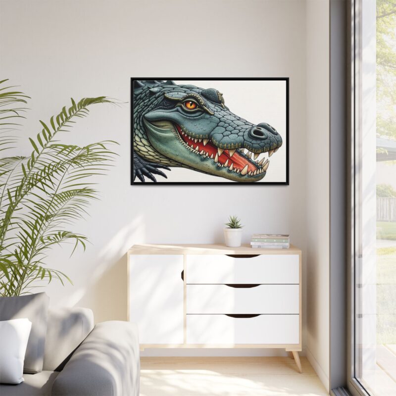 Canvas Print - Alligator Head Close-Up - Image 37