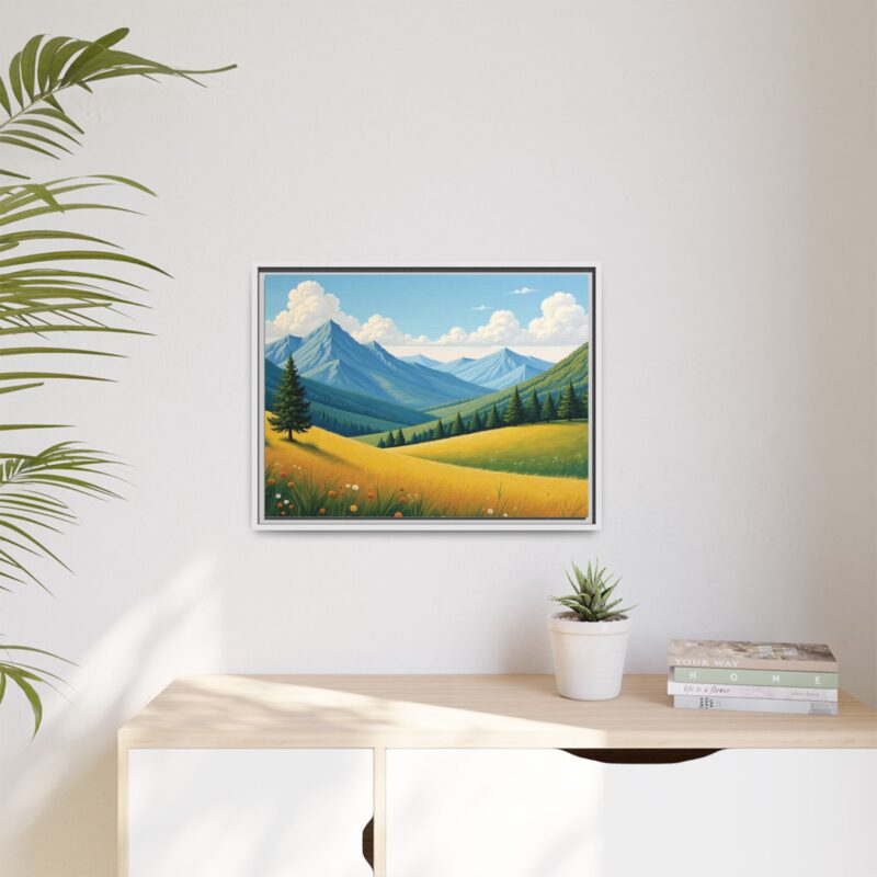 Canvas Prints - Impasto Landscapes: Textured Mountains, Fields, Water - Image 80