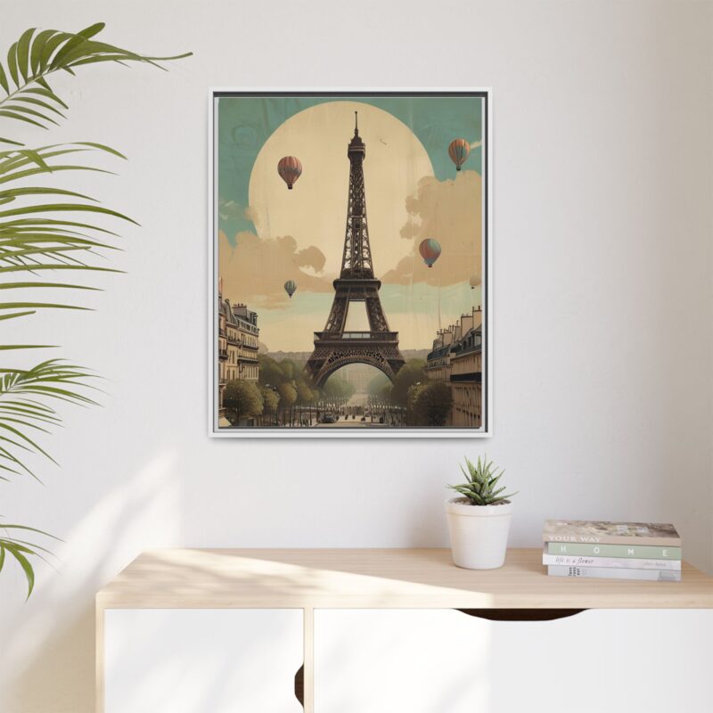 Romantic Vintage Paris Canvas Art Nouveau Typography - Image 91