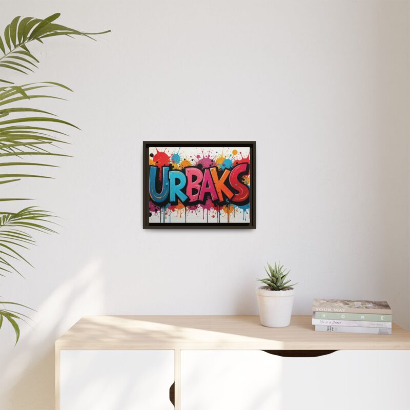 Canvas Wall Art  urban graffiti style with bold and colorful splatters - Image 60