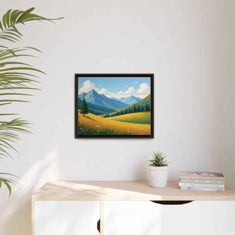 Canvas Prints - Impasto Landscapes: Textured Mountains, Fields, Water - Image 68