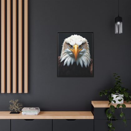 Canvas Art Print on Intense Stare of the Bald Eagle