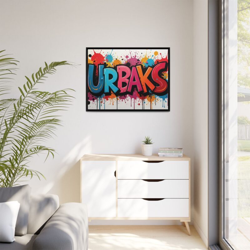 Canvas Wall Art  urban graffiti style with bold and colorful splatters - Image 40