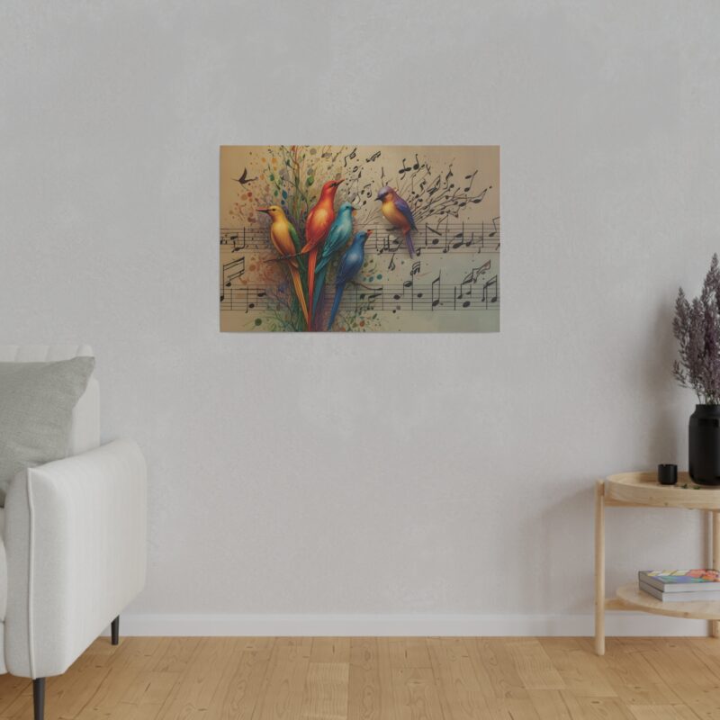 Canvas Wall Art Birds Music Harmony Abstract Design - Image 24