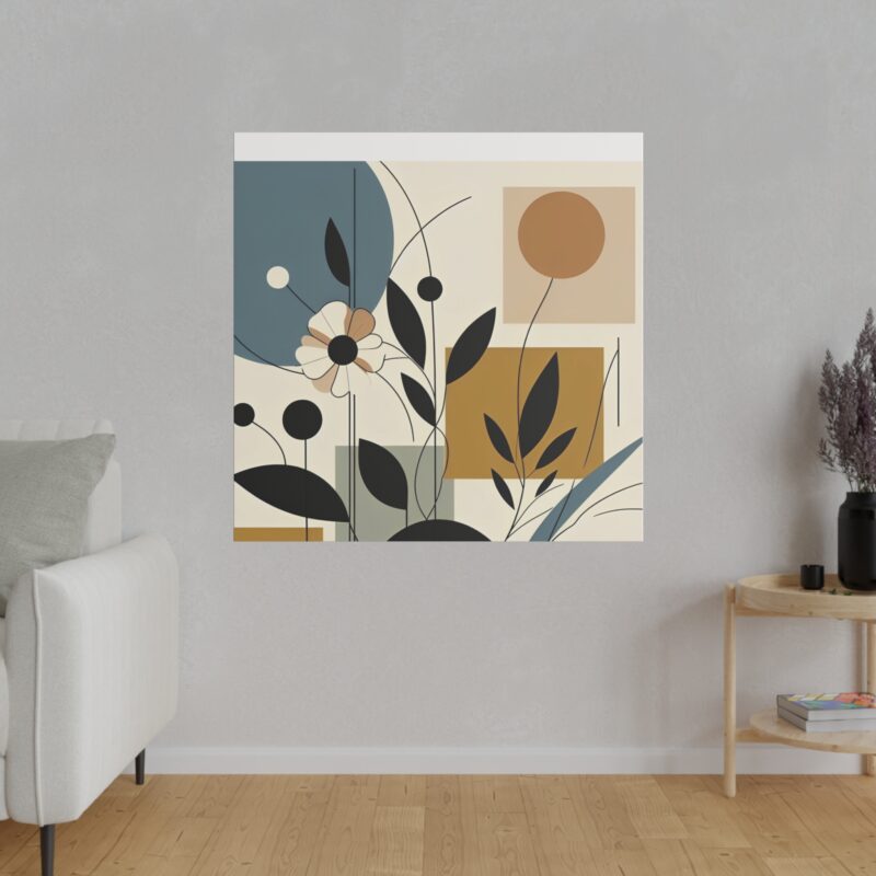 Pop Floral Abstract art on Canvas A Bold and Vibrant Statement - Image 105